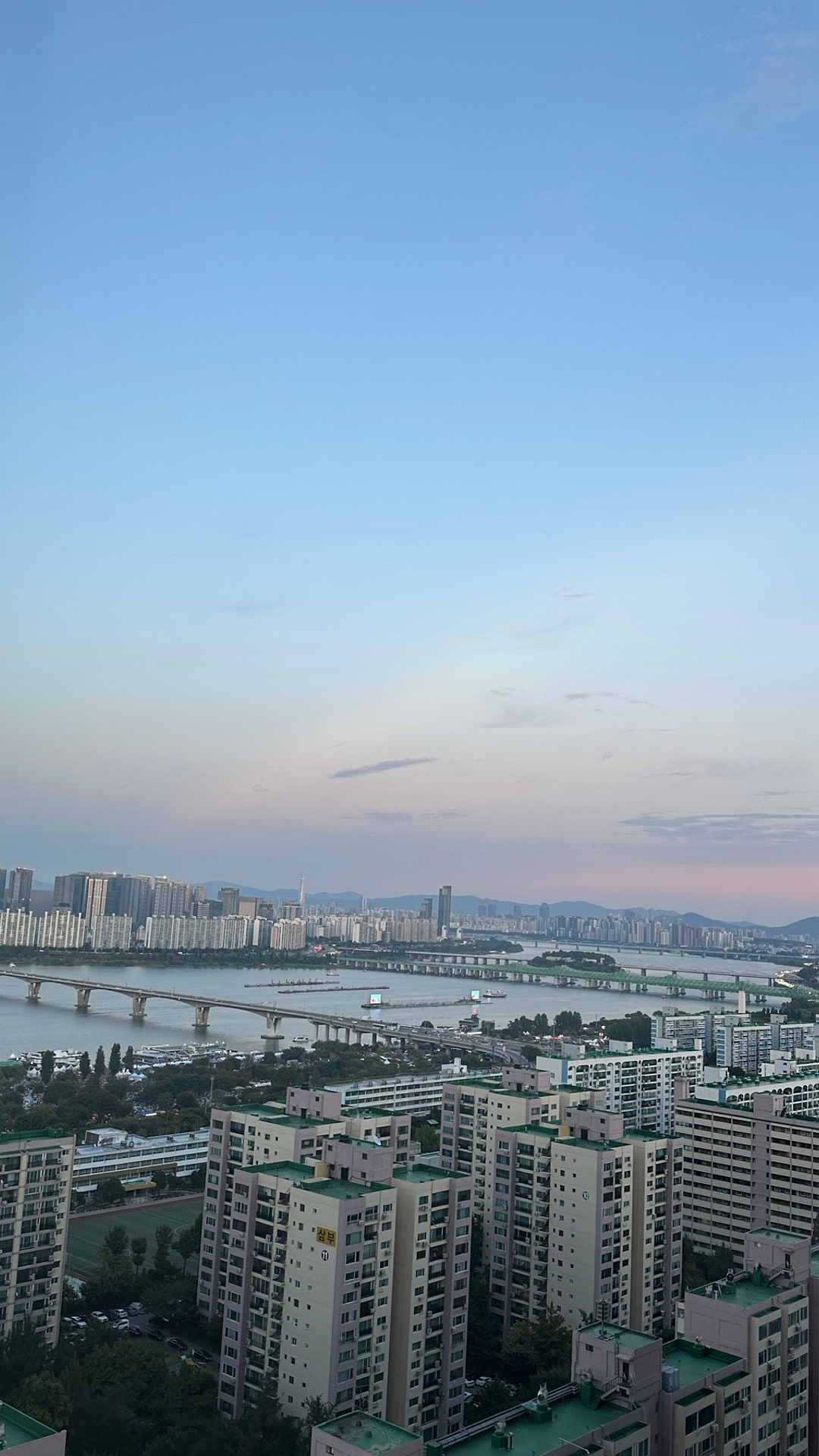 마리포사 29층에서 직접 본 한강 전망